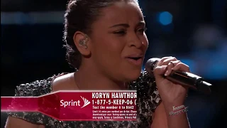 The Voice 2015 Koryn Hawthorne   Live Playoffs   How Great Thou Art