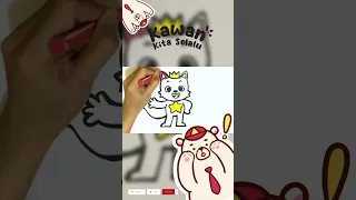 Menggambar dan Mewarnai Pinkfong mudah untuk Anak-anak | How to Draw Pinkfong