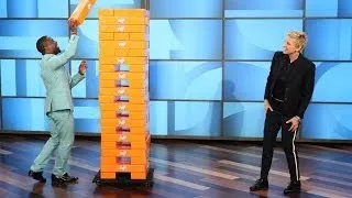 Kevin Hart and Ellen Play Jenga