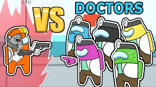 9 DOCTORS vs SUPER IMPOSTOR (among us mods)