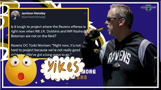 RAVENS OFFENSE NOT GOOD YET! TODD MONKEN'S BRUTALLY HONEST...BUT GOOD TAKE