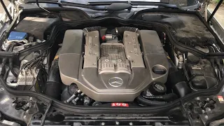 M113k Supercharger oil change W211 E55 AMG