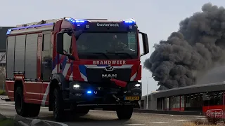 [Primeurs][Peleton inzet, GRIP 1] Veel hulpdiensten met spoed naar zeer grote brand in Heteren