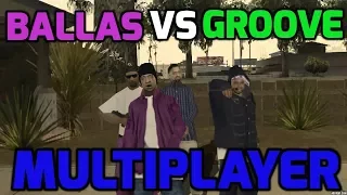 GTA San Andreas Online : Ballas vs Groove - Gang War Attacking Groove Gang's HQ