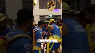 MS Dhoni and Deepak Chahar ✨😍 Celebration 🎊 party #csk #shorts