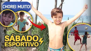 UM SÁBADO ESPORTIVO NA PRAIA E NO CAMPO [Chorei muito!]