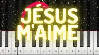 ❤️ Jesus m'aime | 🎼🎹 cours de piano très facile | (Jesus loves me)