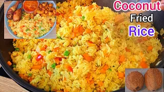 How to prepare Simple and delicious Coconut fried rice | Coconut fried rice recipe