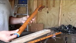 How to make a traditional Native American 6 hole flute part 1