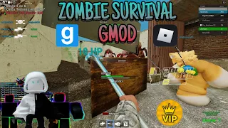 WIN in ZOMBIE SURVIVAL - ZOMBIE VILLAGE MAP | Zombie Survival Gmod on @Roblox