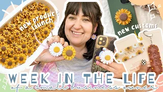 WEEK IN THE LIFE of a Polymer Clay Small Business Owner | Packing orders, product launch, customs