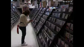 Browsing CD's at a Virgin record store in 1999