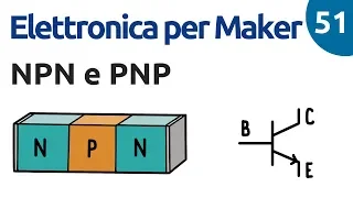 Transistor bipolari NPN e PNP e regioni di funzionamento - Elettronica per maker - Video 51