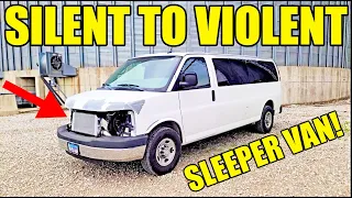 We Finished Supercharging My SLEEPER LS Work Van & It’s RIDICULOUS! Insane Exhaust System!