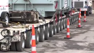 Moving a 500,000-pound transformer is all in a day's work