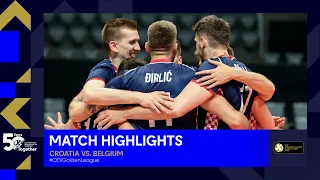 Highlights | Croatia vs. Belgium - CEV Volleyball European Golden League 2023