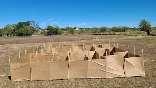 Building a Halloween maze in my backyard #halloween #maze