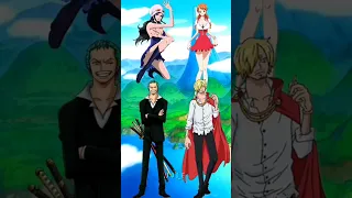 Robin, Zoro vs Nami, Sanji | Who is better #nami #sanji #zoro #robin #onepiece #shorts