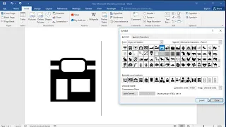 How to insert convenience store symbol in word