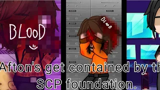Afton's get contained by the SCP foundation [FNAF x SCP]