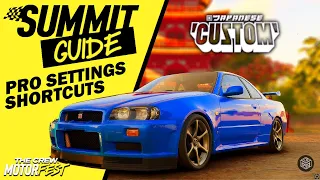 The PRO SETTINGS and SHORTCUTS You NEED! - The JAPANESE CUSTOM Summit - The Crew Motorfest