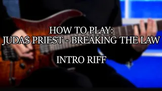 How to Play " Judas Priest - Breaking The Law "  Guitar Rhythm w/Guitar Tabs