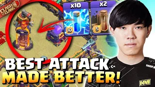 KLAUS improves his BEST TH15 Attack with 10 LIGHTNING in $50,000 Tournament! Clash of Clans