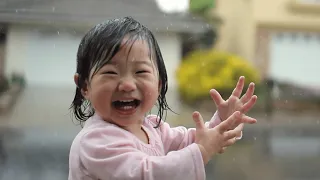 Little Girl Experiences Rain For The First Time