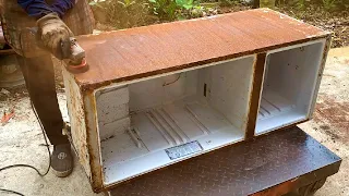 Fully Restored Old FUNIKI ( R ) Refrigerator // Dispel The Hot Summer Sun