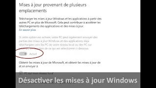 Désactiver les mises à jour Windows définitivement