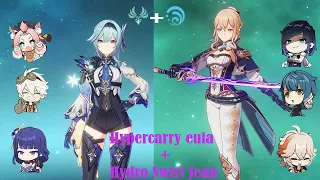 C0 Eula hypercarry & C1 Jean main dps Hydro Swirl | Spiral abyss floor 12 | 2.7 -reset | F2P