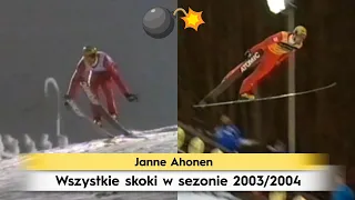 Janne Ahonen - wszystkie skoki w sezonie 2003/2004