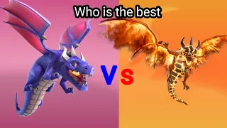 Dragon vs super dragon who's the best? #coc #supercell #viral #gaming