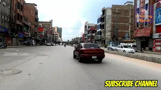 Peshawar Cantt In 4K - Driving In City Center  Peshawar Saddar