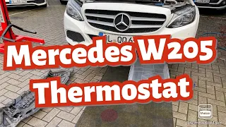 Mercedes W205 Thermostat tauschen erneuern ersetzen wechseln