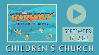 Children's Church - September 17, 2023