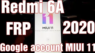 FRP Google Account Bypass Redmi 6A Tanpa PC | MIUI 11