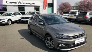 Approved Used Volkswagen Polo R-Line 1.0TSI DSG in Limestone Grey - KS20NVX