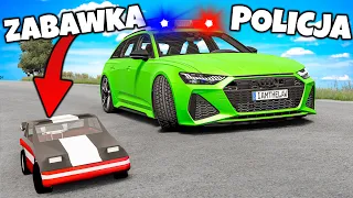 ❄️ ZABAWKOWE AUTA UCIEKAJĄ PRZED PRAWDZIWĄ POLICJĄ!? | BeamNG Drive |