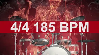 🔴 185 BPM Heavy Drums Metronome