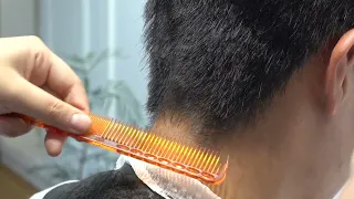 Men’s haircutting, scissor over comb➰