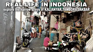 JELAJAHI GANG SEMPIT KALIANYAR, TAMBORA, JAKARTA BARAT Indonesia 🇮🇩 WALKING TOUR SLUM