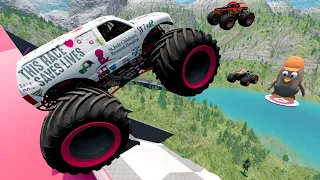 Monster Jam | Monster Truck | Insane Monster Jam Truck Jumps #84 - BeamNG Drive