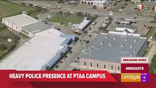 Mesquite, TX: Large police presence outside school