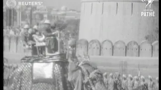 INDIA: Maharajah celebrates jubilee (1937)