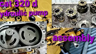 cat excavator hydraulic pump assembly