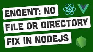 ENOENT: no such file or directory Fix In NodeJS | Urdu & Hindi