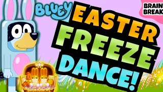 BLUEY Freeze Dance | Easter | Bluey Brain Break | Danny Go Noodle