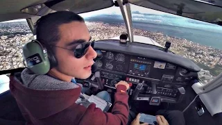 Piper PA28 Cherokee | Approach and Touch & Go @ LCA Intl | Cockpit View GoPro | ATC Comms