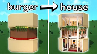 Building a house in Bloxburg but it's a BURGER